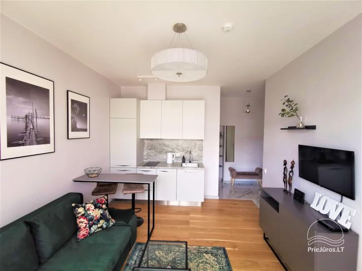 Modernaus dizaino apartamentai LOFT MAJORI su didele terasa