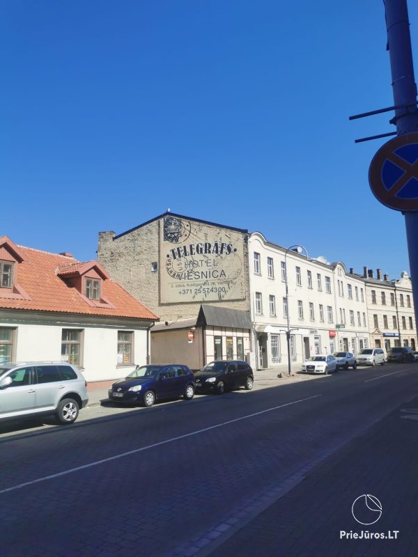 Viesnīca Ventspils centrā Telegrāfs un mājas īre pie jūras