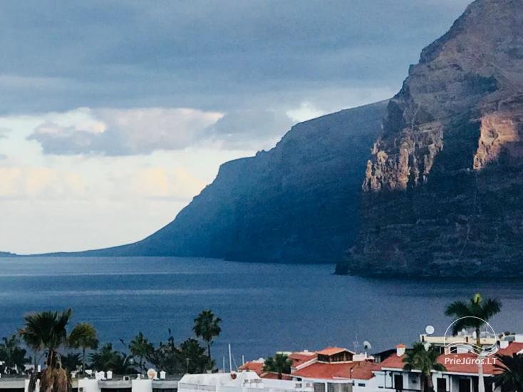 Puikiai įrengti apartamentai Tenerifėje, Los Gigantes centre 4 asmenims